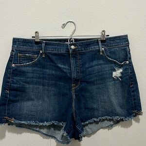 Good American The Cutoff Jean Shorts Plus Size 18